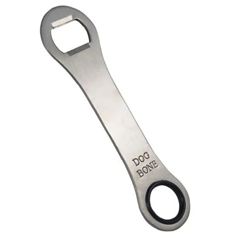 Dog Bone Bottle Opener / Bar Key - Stainless Steel