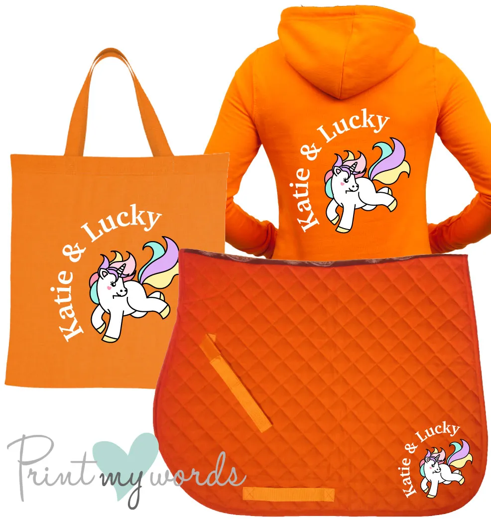 'Dolly' Ladies Personalised Matching Equestrian Set - Unicorn Design