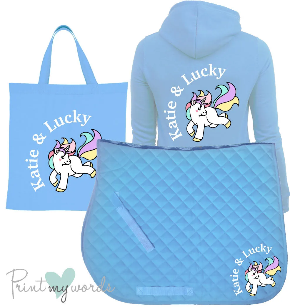 'Dolly' Ladies Personalised Matching Equestrian Set - Unicorn Design