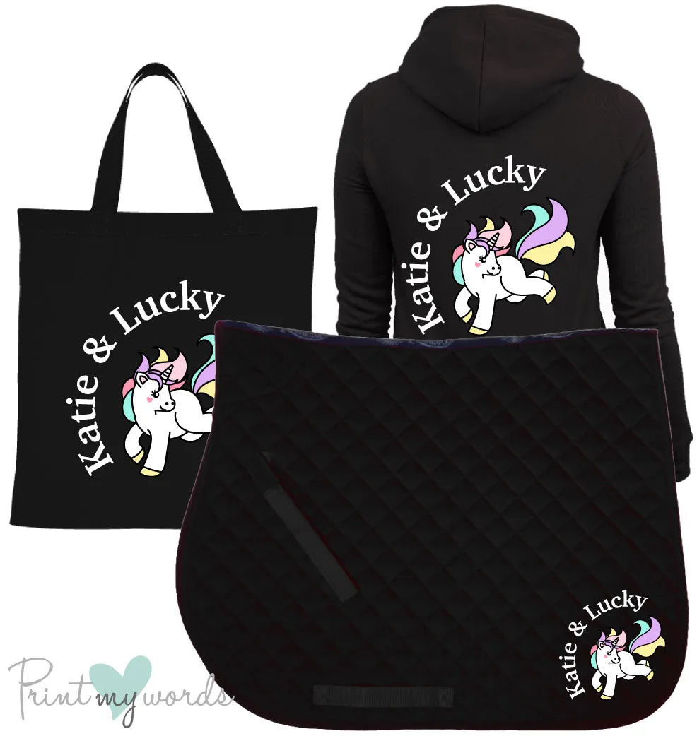 'Dolly' Ladies Personalised Matching Equestrian Set - Unicorn Design