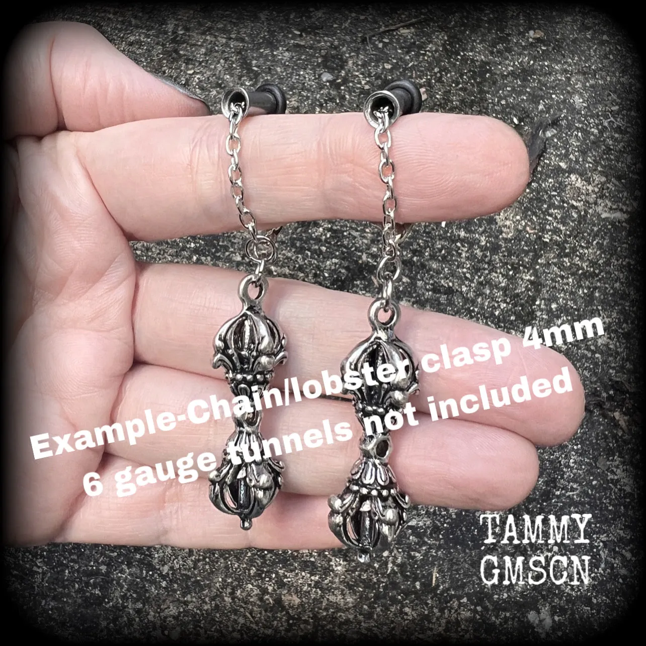 Dorje Vajra earrings-Tibetan prayer jewelry