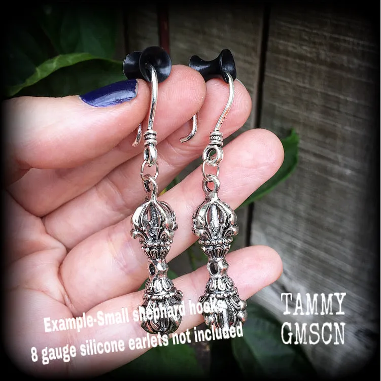 Dorje Vajra earrings-Tibetan prayer jewelry