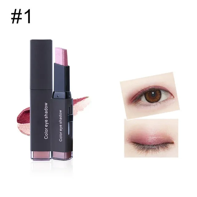 Double Color Eye Shadow Cream Pen Stick Pen Gradient Portable Size Eye Cosmetic Beauty Makeup