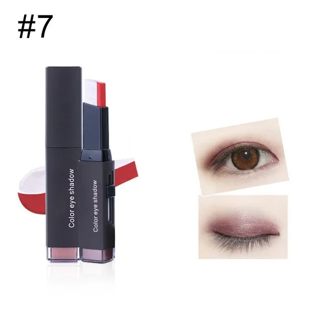 Double Color Eye Shadow Cream Pen Stick Pen Gradient Portable Size Eye Cosmetic Beauty Makeup
