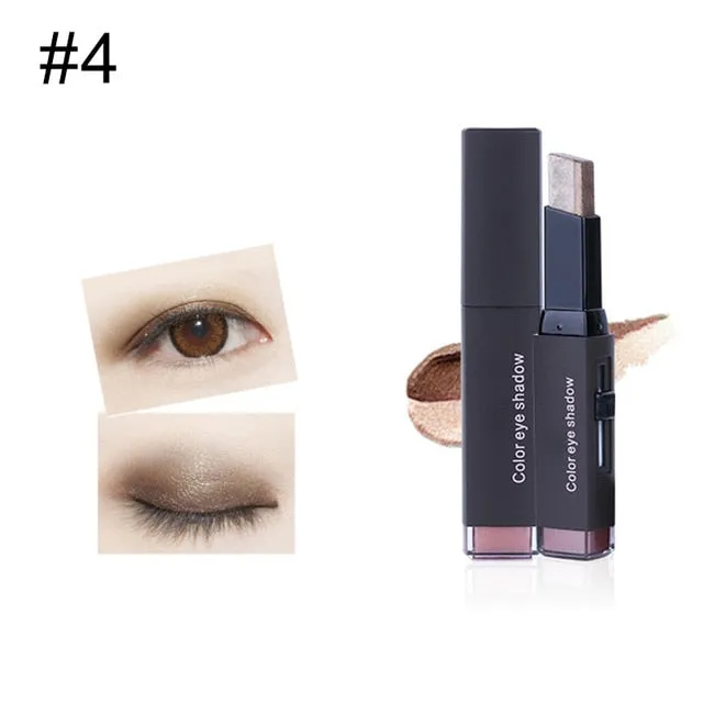 Double Color Eye Shadow Cream Pen Stick Pen Gradient Portable Size Eye Cosmetic Beauty Makeup