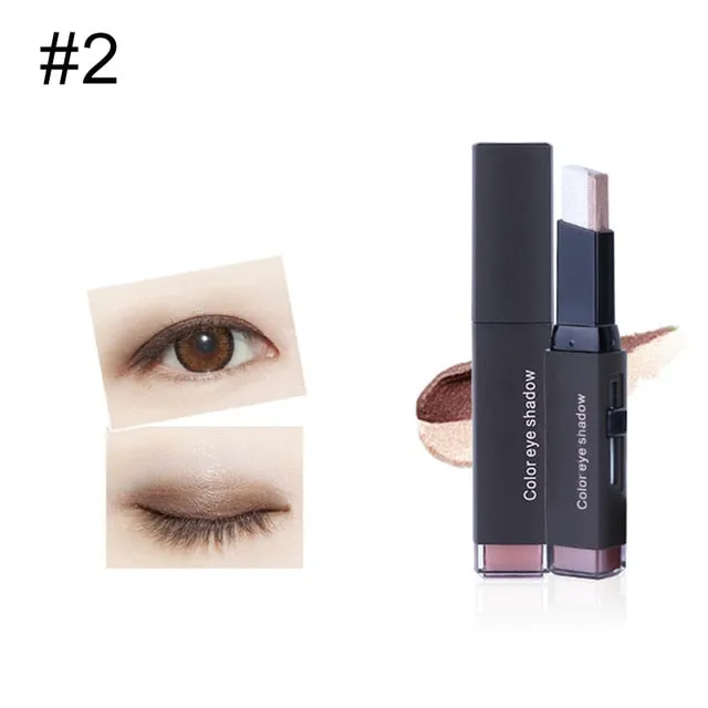 Double Color Eye Shadow Cream Pen Stick Pen Gradient Portable Size Eye Cosmetic Beauty Makeup