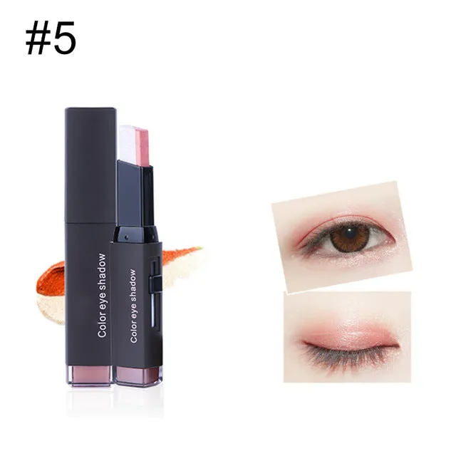 Double Color Eye Shadow Cream Pen Stick Pen Gradient Portable Size Eye Cosmetic Beauty Makeup