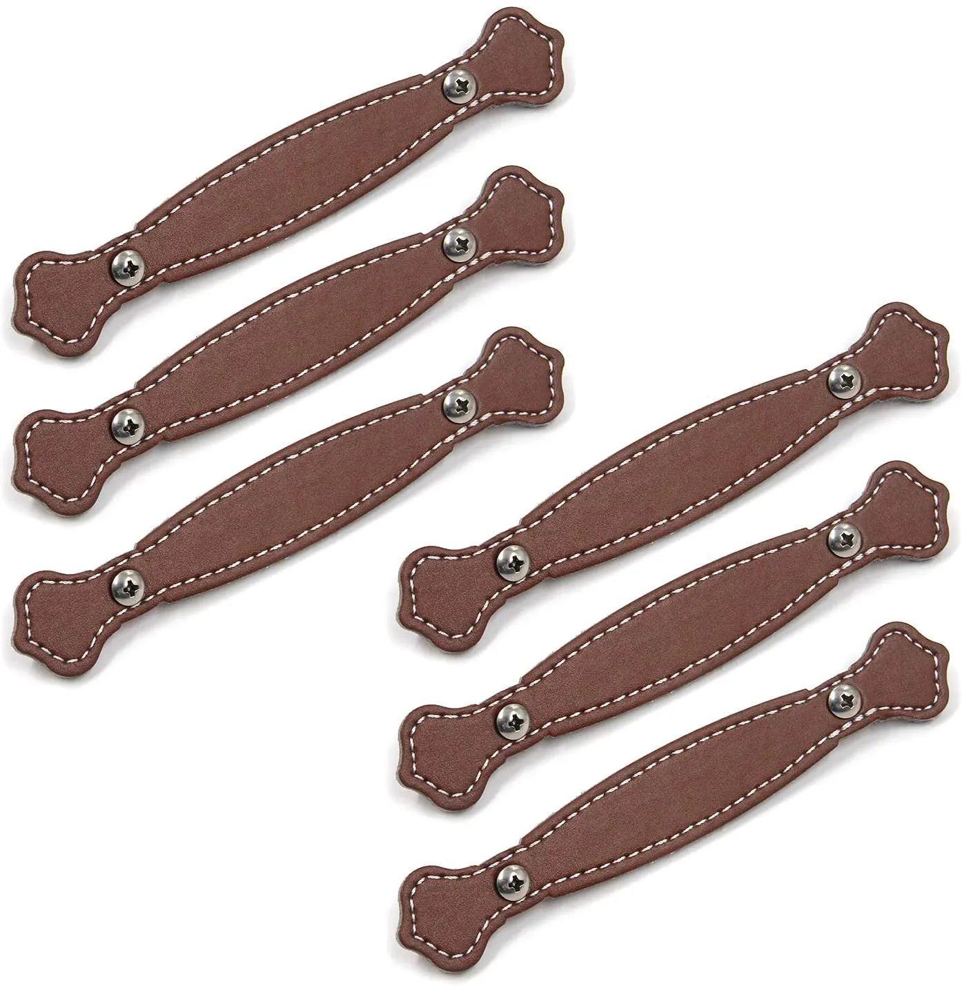 Drawer Cabinet Door Handle Leather Strap Belt Handle Brown Black Leather
