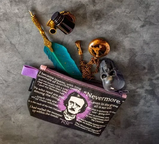 Edgar Allan Poe Zipper Bag