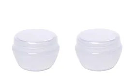 Electomania Makeup Cosmetic Face Cream Jar Pot Empty Bottle Container - transparent 2Pcs 10g