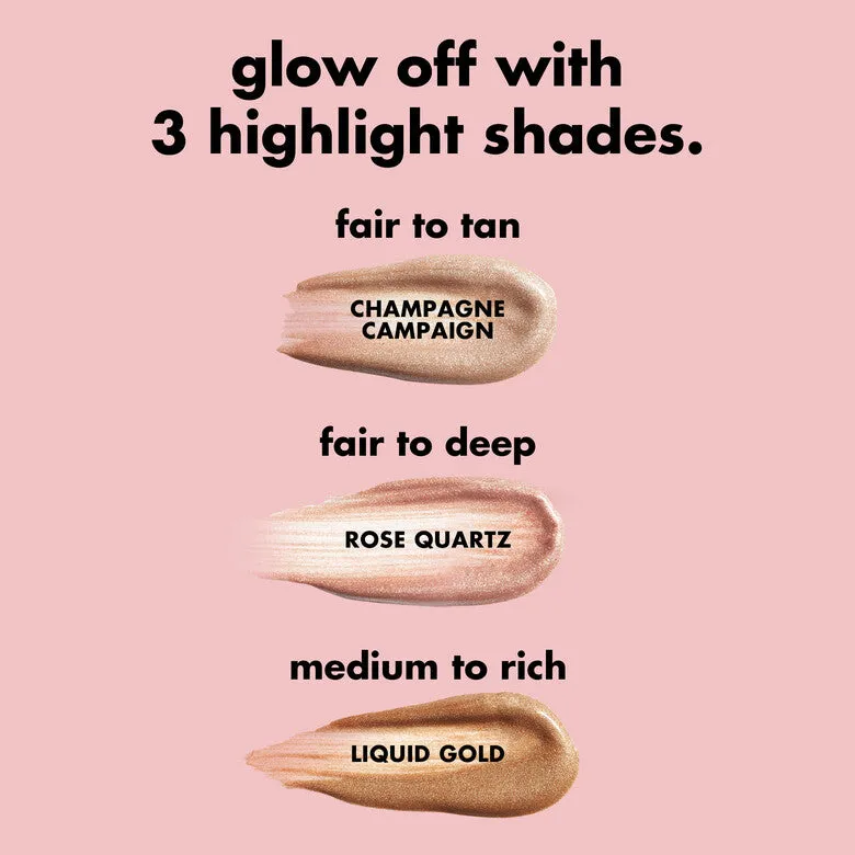 Elf Halo Glow Highlight Beauty Wand - Rose Quartz