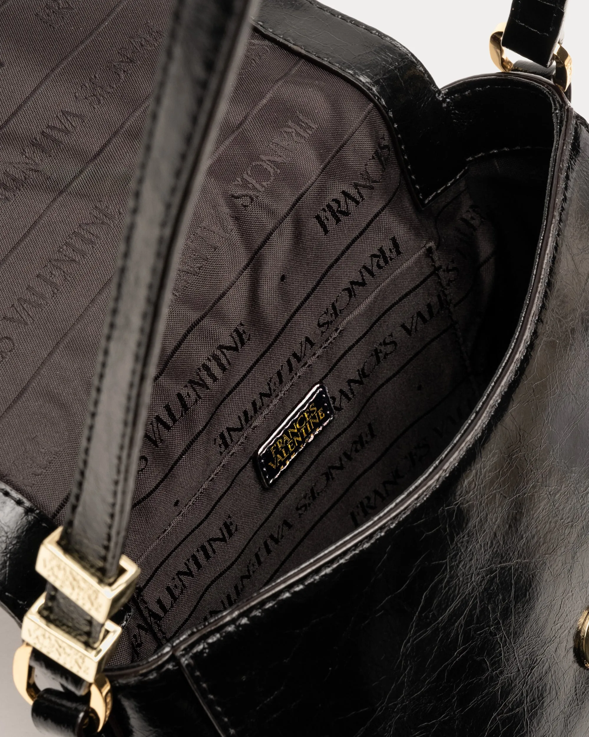 Ellen Saddle Bag Crinkled Leather