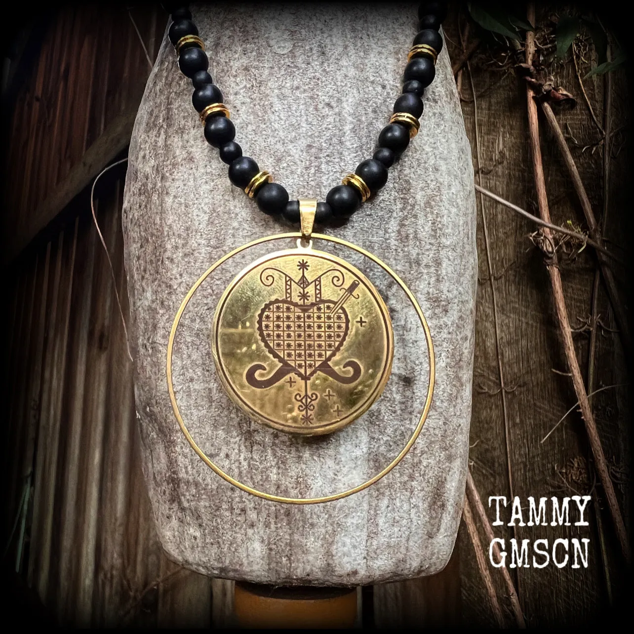 Erzulie Dantor necklace-Voodoo loa necklace
