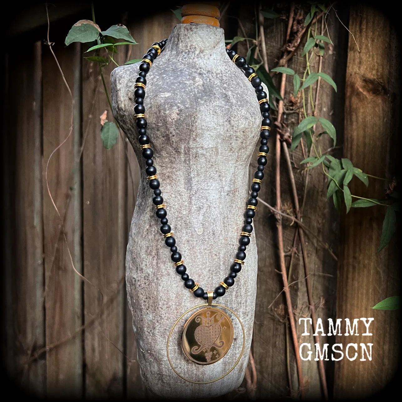 Erzulie Dantor necklace-Voodoo loa necklace