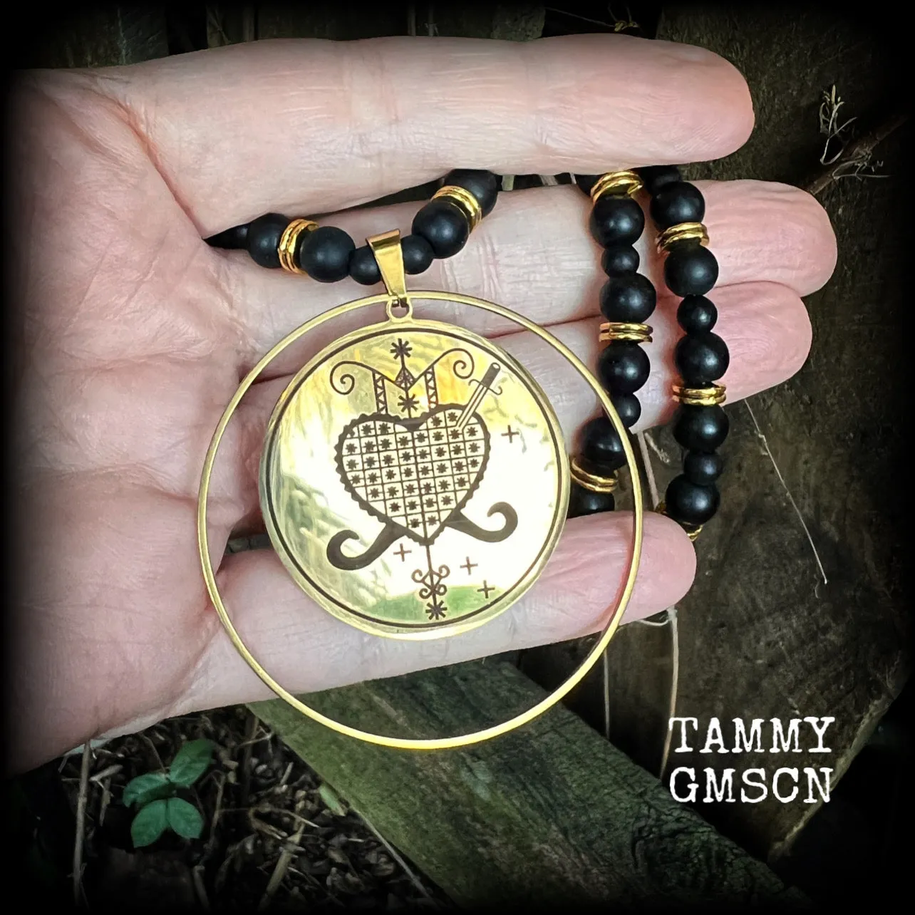 Erzulie Dantor necklace-Voodoo loa necklace