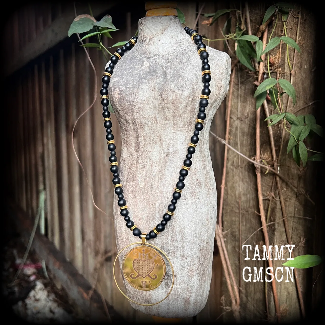 Erzulie Dantor necklace-Voodoo loa necklace