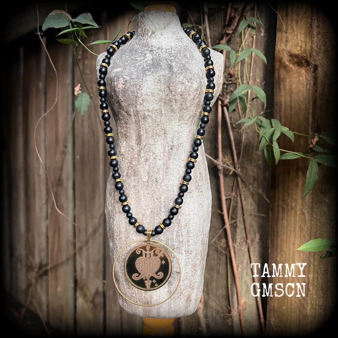 Erzulie Dantor necklace-Voodoo loa necklace