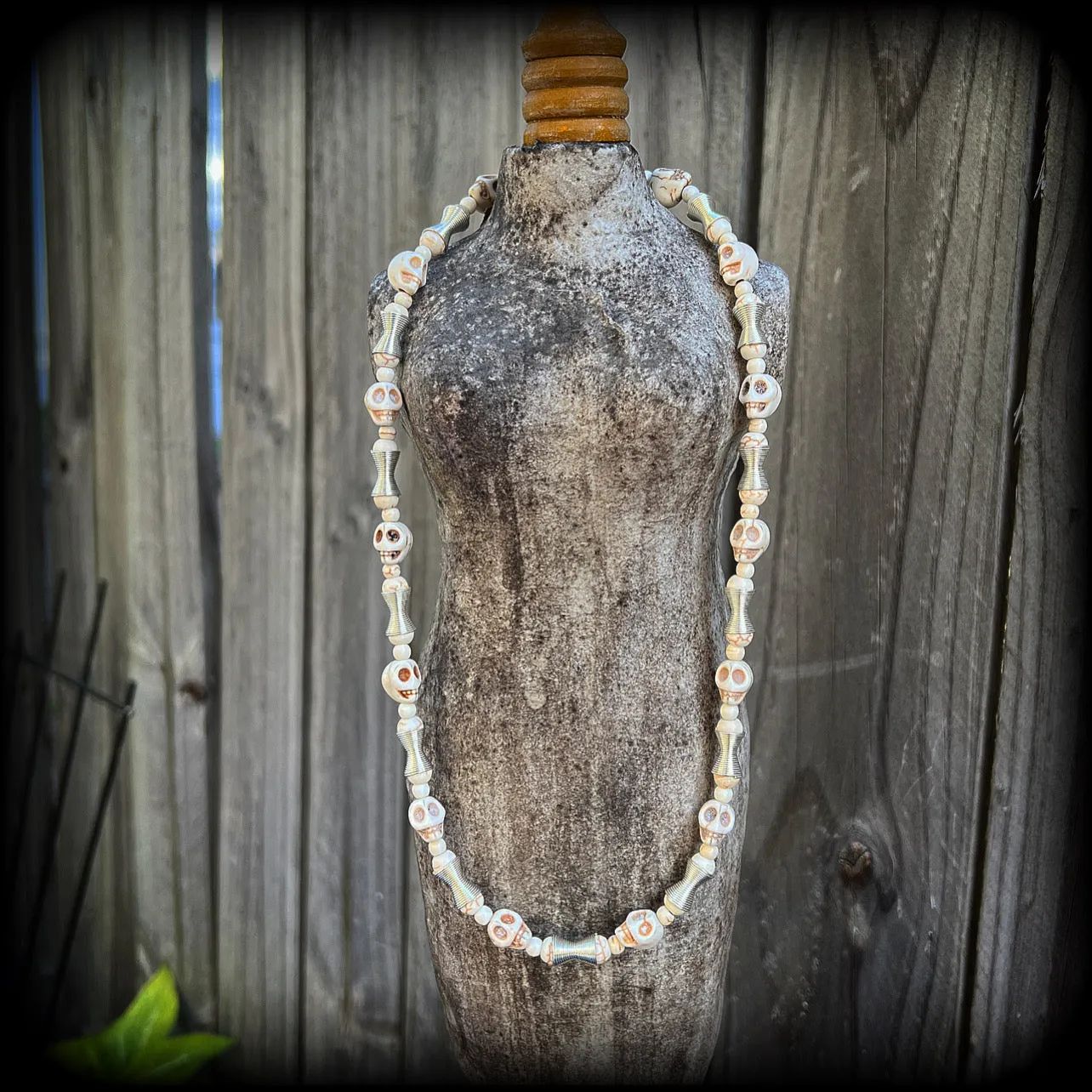 Erzulie necklace-Tribal skull necklace