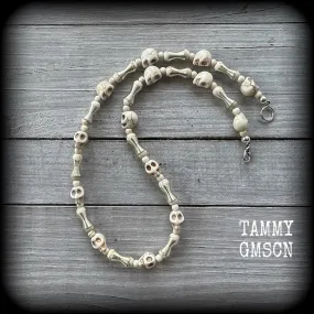 Erzulie necklace-Tribal skull necklace