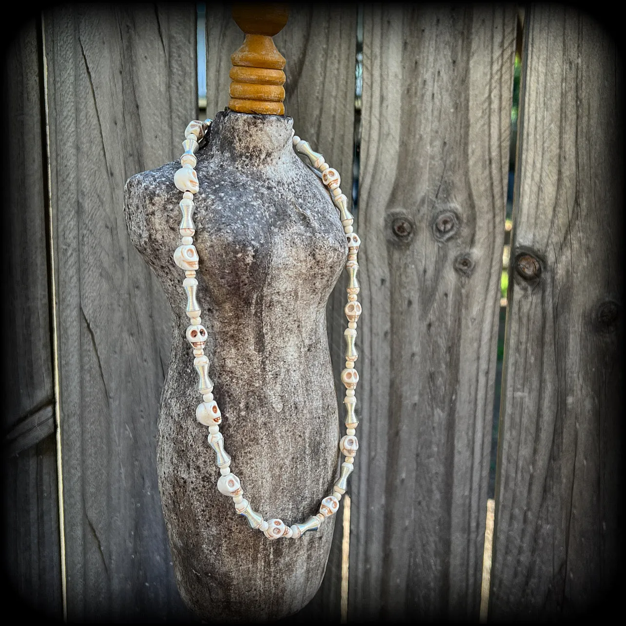 Erzulie necklace-Tribal skull necklace