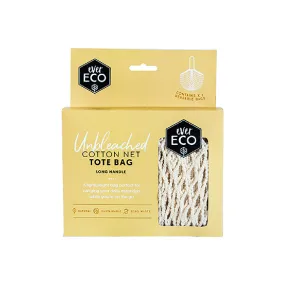 Ever Eco Cotton Net Tote Bag Reusable with Long Handle
