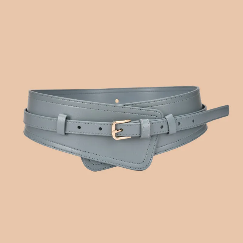 Fashion Girdle Match with Coat Waist Pin Buckle Real Bandwidth Girdle Belt