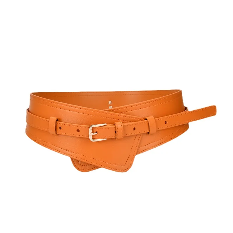 Fashion Girdle Match with Coat Waist Pin Buckle Real Bandwidth Girdle Belt