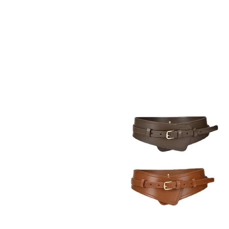 Fashion Girdle Match with Coat Waist Pin Buckle Real Bandwidth Girdle Belt
