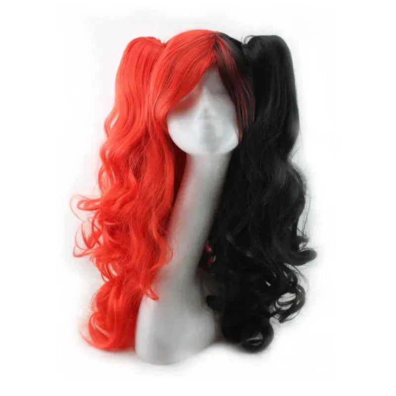 Fashion Lolita Full Curly Wig Pigtails Wavy Hair Cosplay Costume Halloween Party