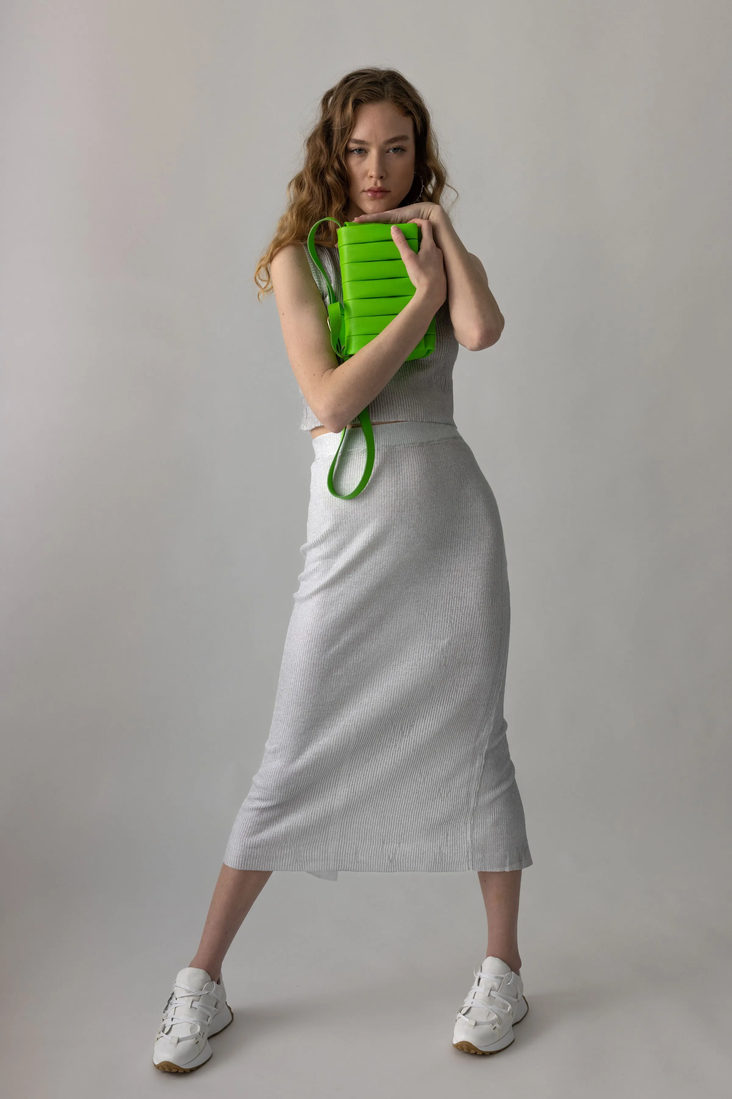 Feronia Vegan Napa Bag in Mantis Green