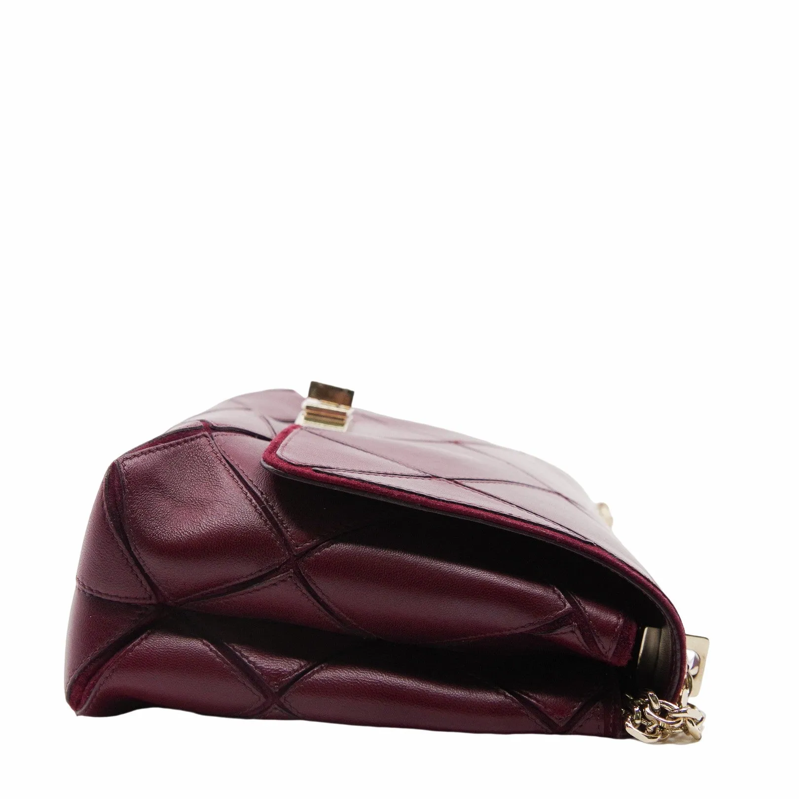 Flap Bag  MM Wine Red