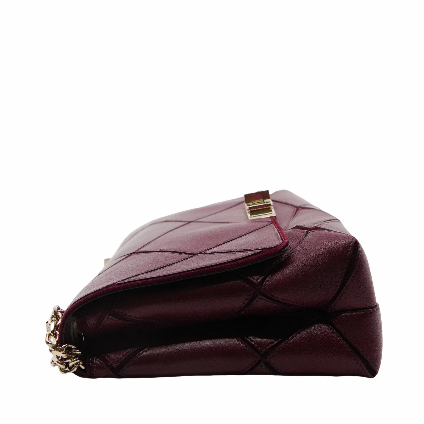 Flap Bag  MM Wine Red