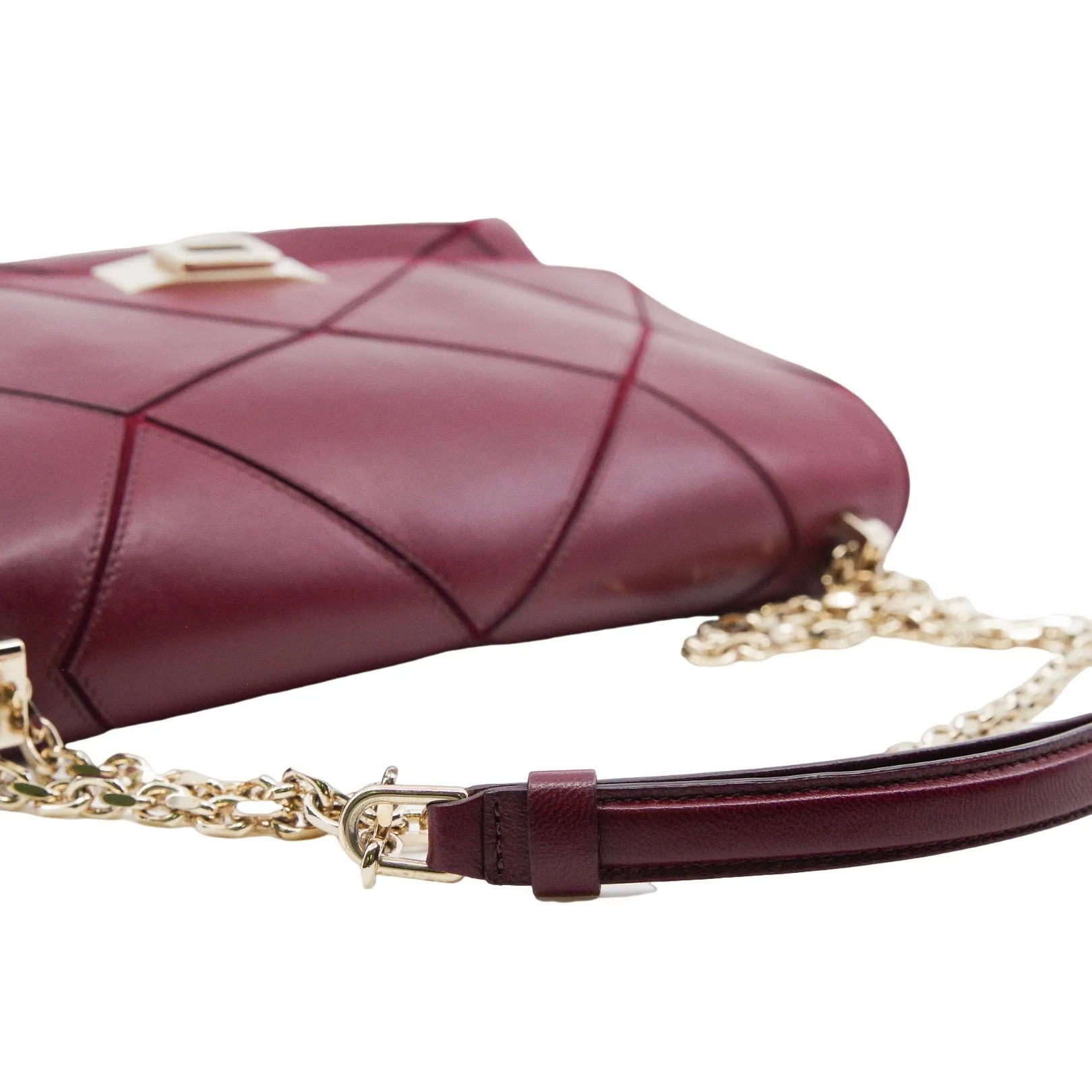 Flap Bag  MM Wine Red