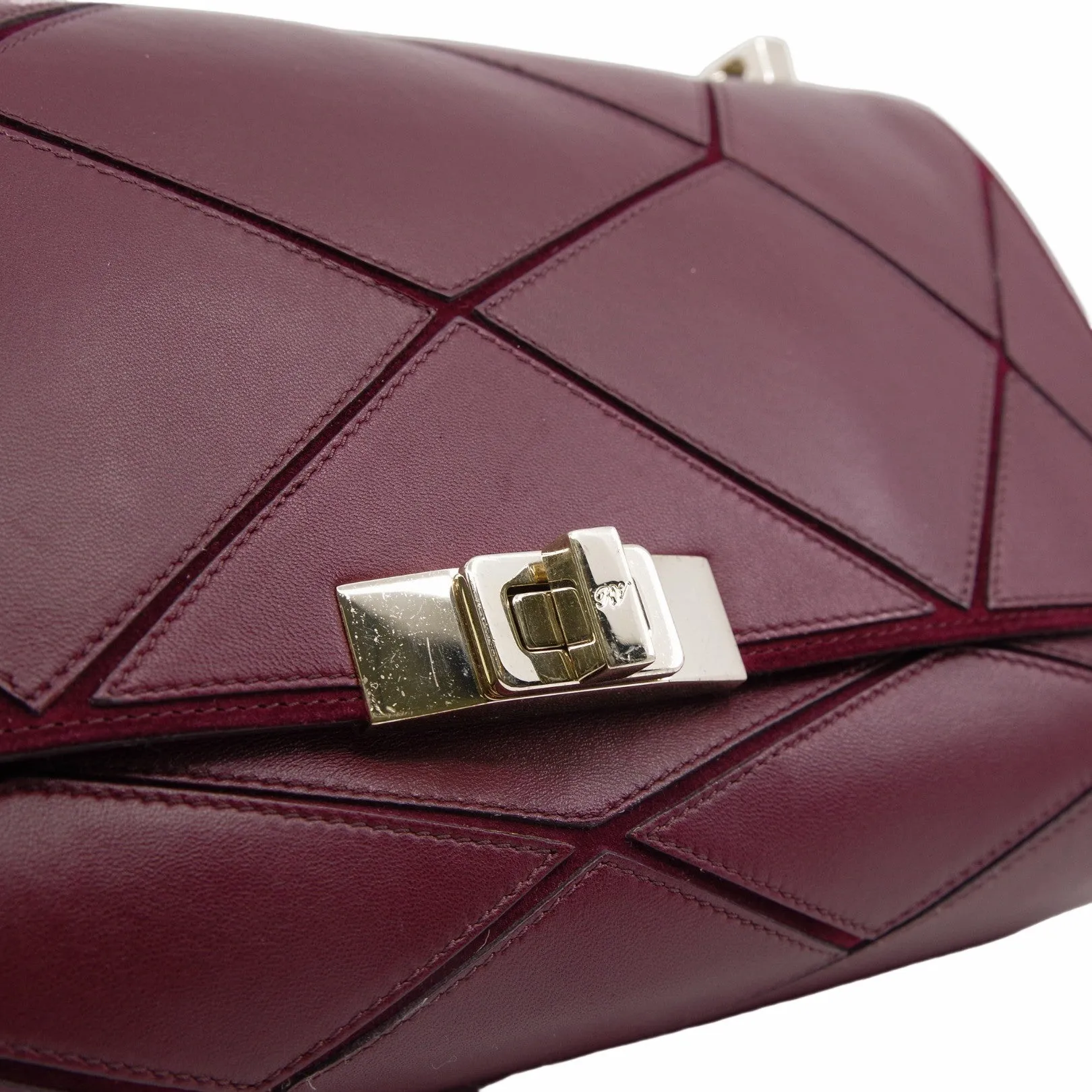 Flap Bag  MM Wine Red
