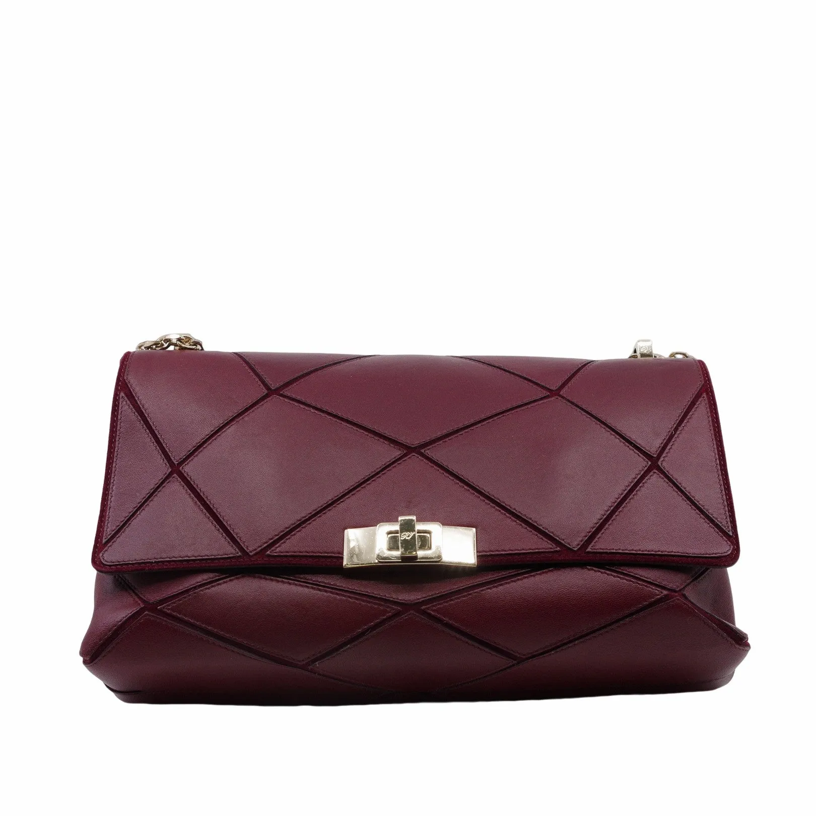 Flap Bag  MM Wine Red