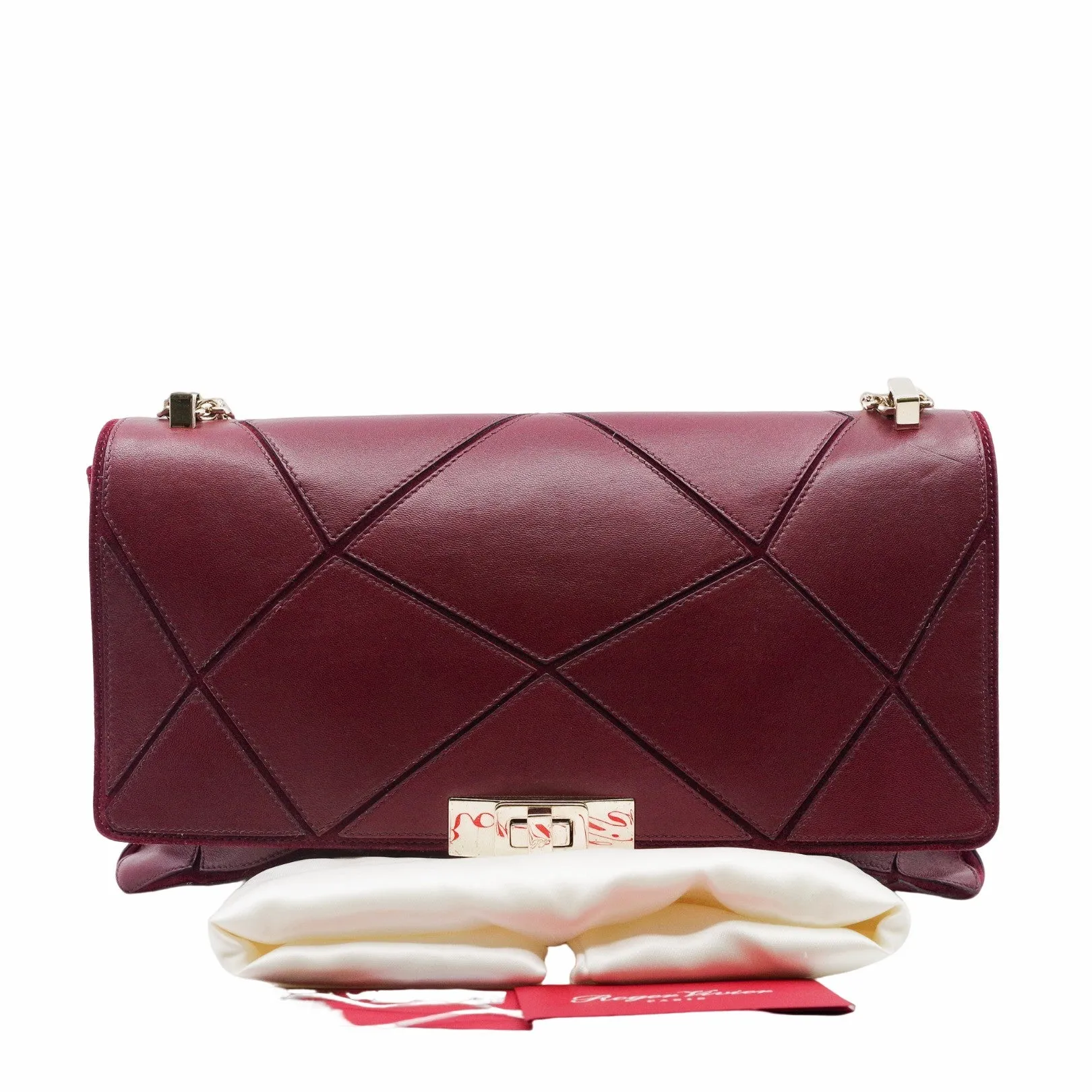 Flap Bag  MM Wine Red