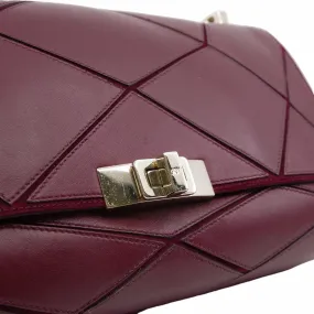 Flap Bag  MM Wine Red