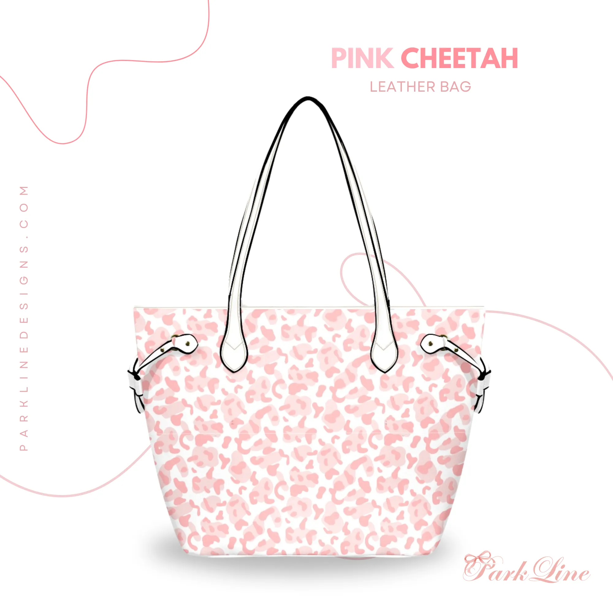 Floral Stems Leather Bag | Watercolor Peonies Pattern | Perfect Gift for Her | Elegant & Durable Fashion Tote
