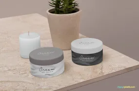 Free Amazing Cosmetic Jar Mockup
