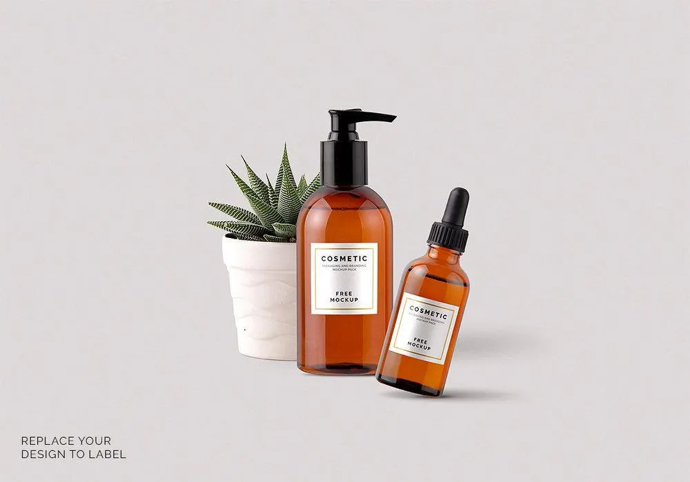 Free Professiona Cosmetic Mockup Pack