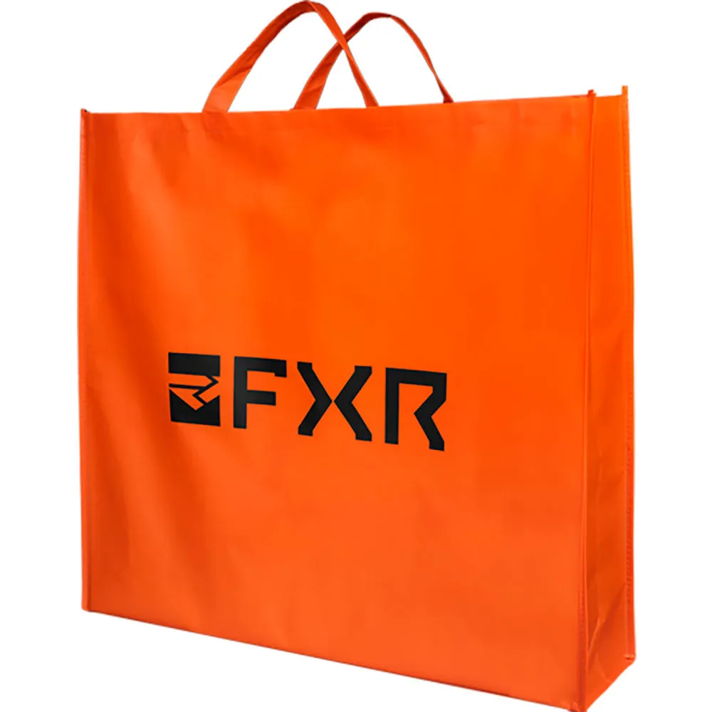 FXR 241981-3010-13 Reusable Tote Bag (100 Per Box) Orange Black - Large