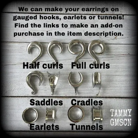 Gothic triangle earrings-Inverted triangle earrings
