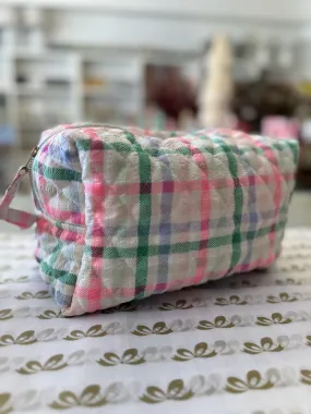 Grace & May Plaid Cosmetic Bag