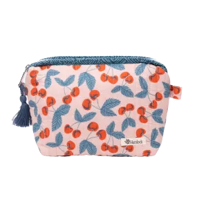 Handker Quilted Zipper Pouch: Cherry