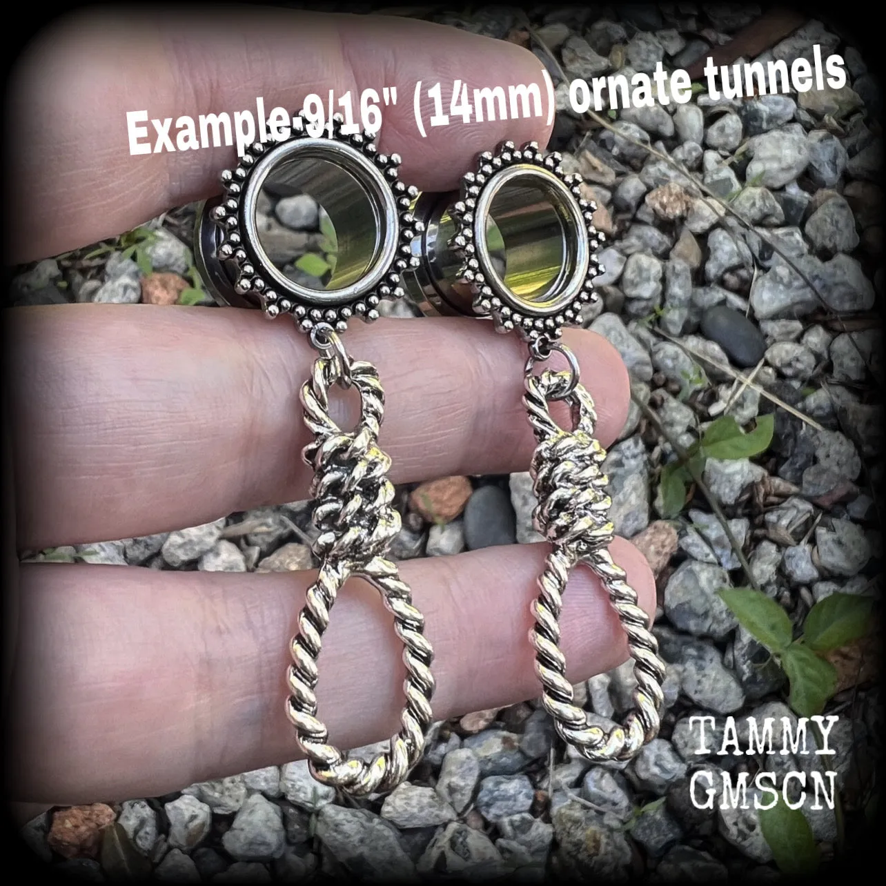 Hangmans noose earrings-Slipknot-Halloween tunnels