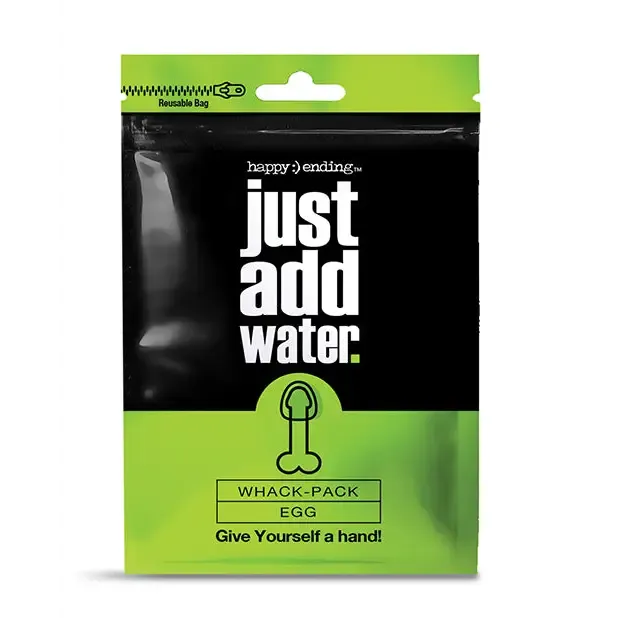 Happy Ending Just Add Water Self-Lubricating Whack Pack - Egg