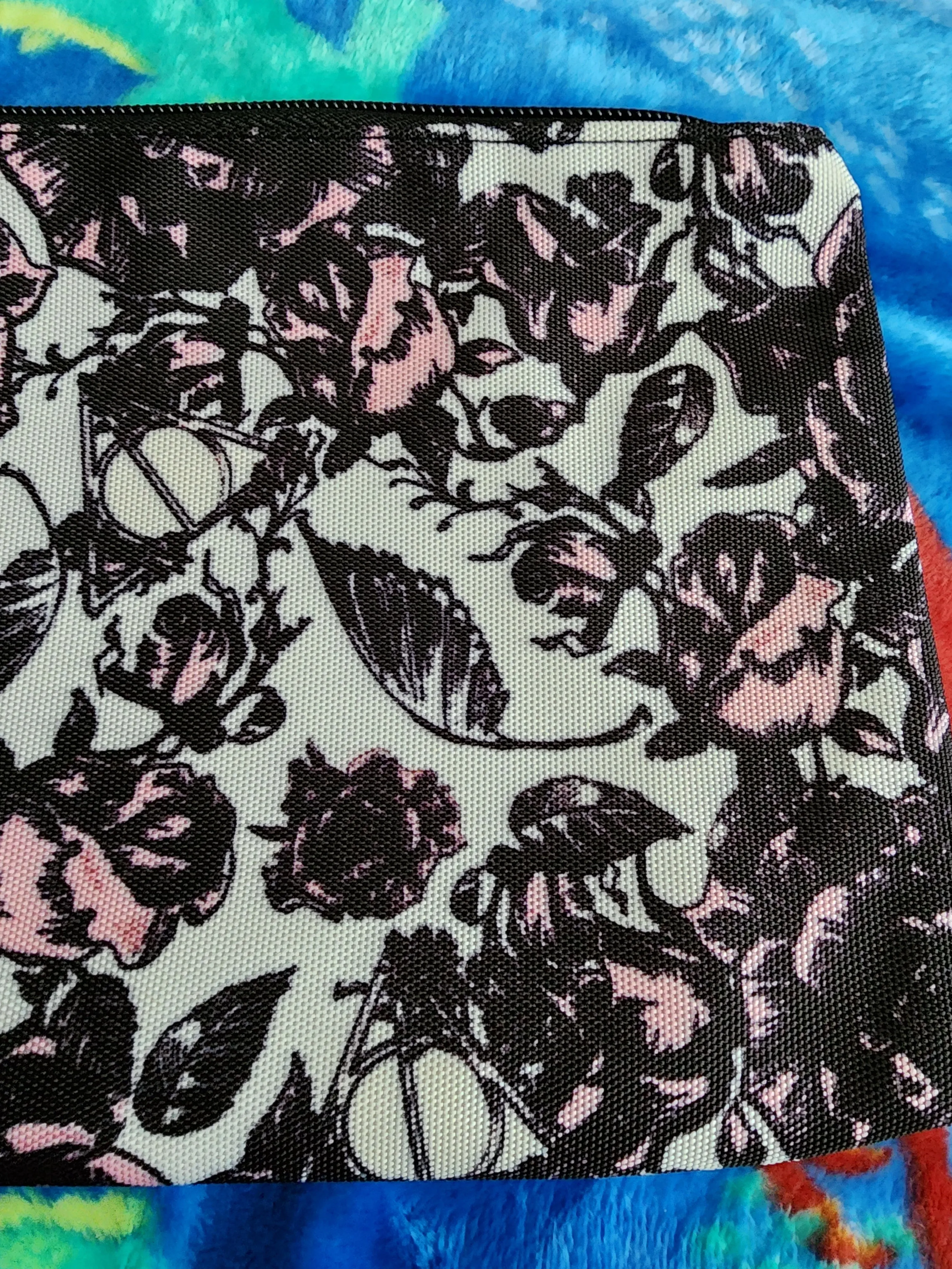 Harry Potter Deathly Hollows and Roses Cosmetic Bag