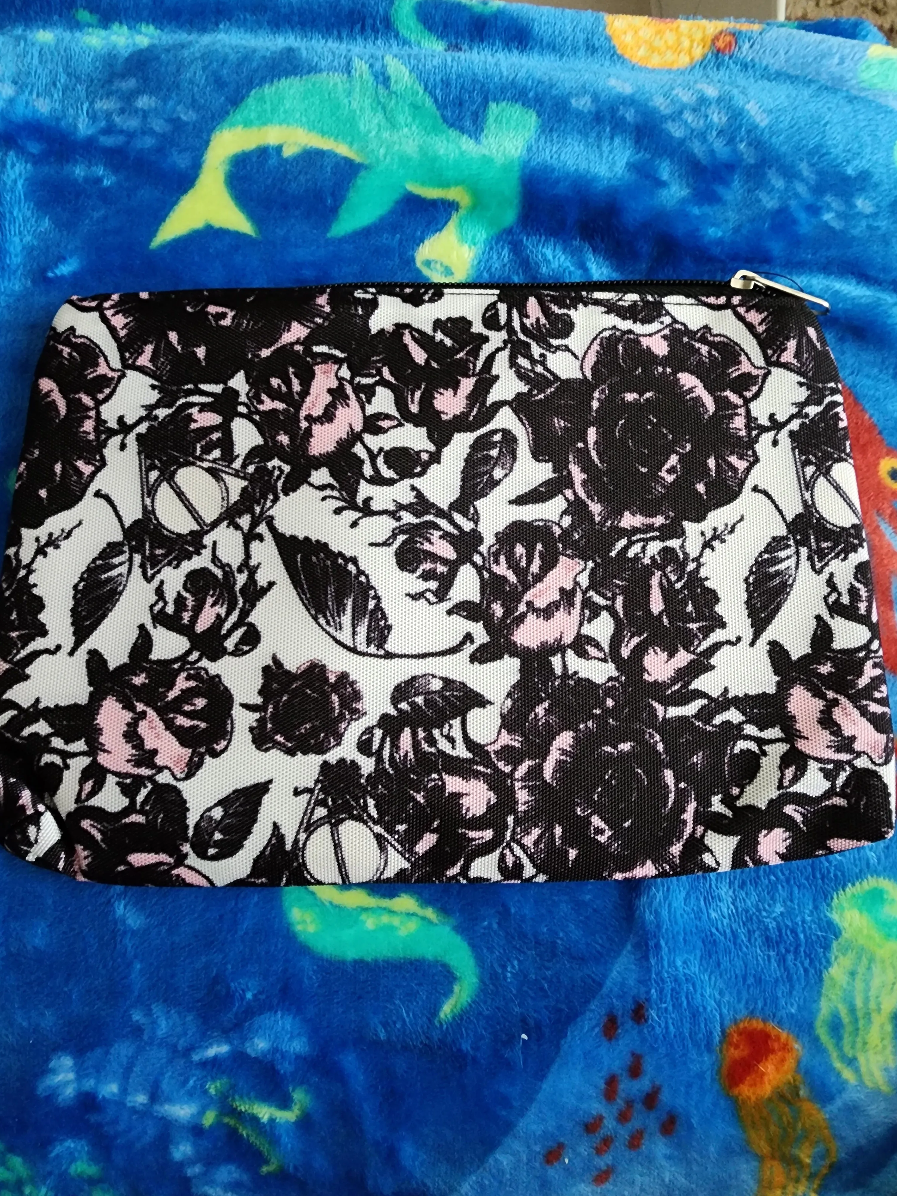 Harry Potter Deathly Hollows and Roses Cosmetic Bag