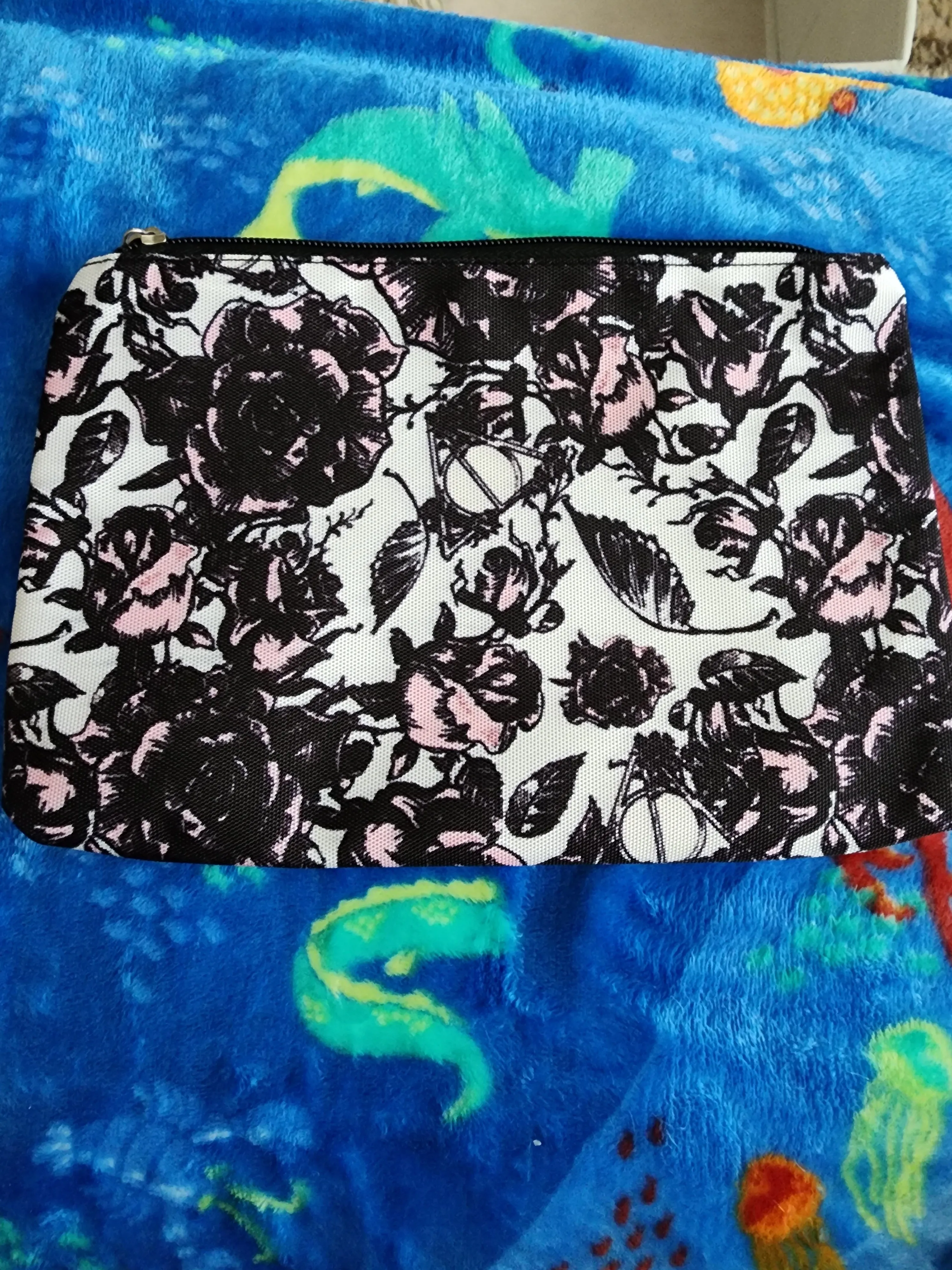 Harry Potter Deathly Hollows and Roses Cosmetic Bag