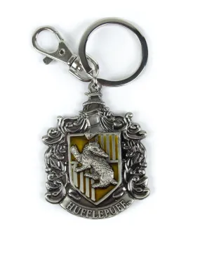 Harry Potter Hufflepuff Crest Pewter Keyring